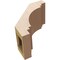 Ekena Millwork 5-inch W x 8-inch D x 8-inch H Pescadero Rough Cedar Woodgrain TimberThane Knee Brace, Primed BRCUR05X08X08PECRCPR - alternate 6